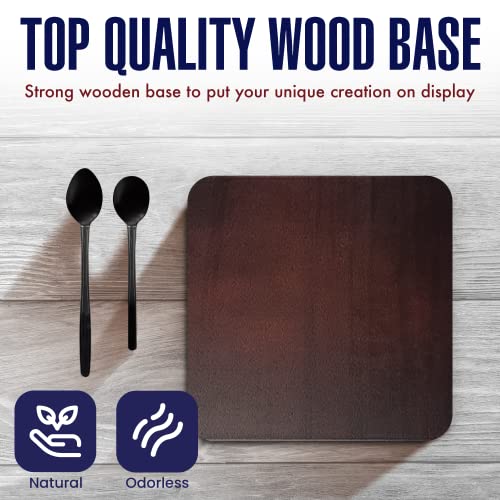 Hand Casting Kit for Couples | DIY Plaster Statue Molding Kit | DIY Hand Mold Kit | Anniversary for Men, Women | Wedding Gift | Wooden Mahogany Base KOOL KRAFTS