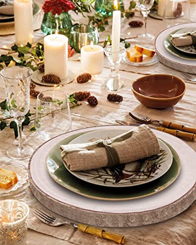 Wood Slices 12-13.5 Inch 2 Pcs Large Wood Slices for Centerpieces/Tables/Weddings/BabyShower/Crafts/Decorations ZKHOB