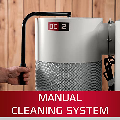 JET JCDC-2 Cyclone Dust Collector, 2-Micron Filter, 938 CFM, 2 HP, 1Ph 230V (717520) Jet