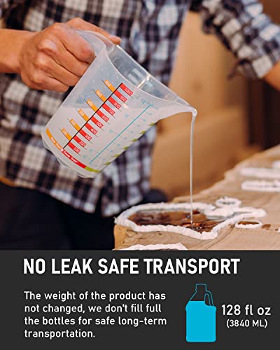 INCLY Deep Pour Epoxy Resin 3 Gallon Kit, 2 to 4 Inch Depth Deep Pour Resin, High Gloss & Bubbles Free for Art Craft River Table, Wood Filler, Bar INCLY