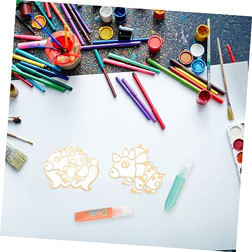 VILLCASE 1 Set No-Bake Glue Painting Kids DIY Crafts Materials Diamond Art Accessories and Tools DIY Pendant Kits Unfinished Crafts for Kids Kid Toys VILLCASE