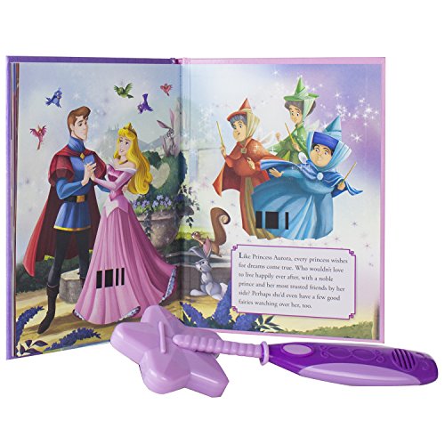 Disney Princess - Magic Wand Storybook and Toy Wand Set - Wand Plays 30 Magical Sounds - PI Kids PI KIDS