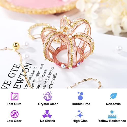 LET'S RESIN UV Resin Kit with Light,153Pcs Resin Jewelry Making Kit with Highly Clear UV Resin, Upgraded UV Lamp, Resin Accessories, Epoxy Resin LET'S RESIN