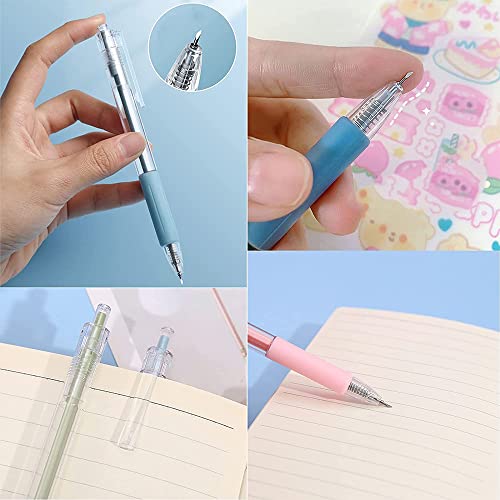 6pc Knife Pen Craft Cutting Tools, Pen Knife for Crafts, Creative Retractable Hobby Knife Pen, Exacto Knife Pen Cute, Thin Blade for Art Paper Trusogie