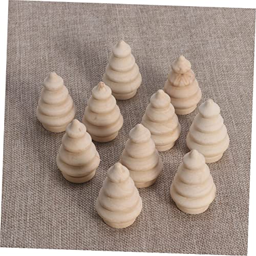 ABOOFAN 60 Pcs Unfinished Doll Crafts Blank Cake Topper Wooden Acorns Unfinished Wooden Christmas Peg Doll Wooden Puppet Toys DIY Wooden Christmas ABOOFAN