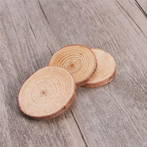 PartyKindom Natural Wood Slices for Centerpieces, 30 Pcs Round Wooden Discs Unfinished Wood Slices Wood Cookies Tree Slices Wooden Circles for Crafts PartyKindom