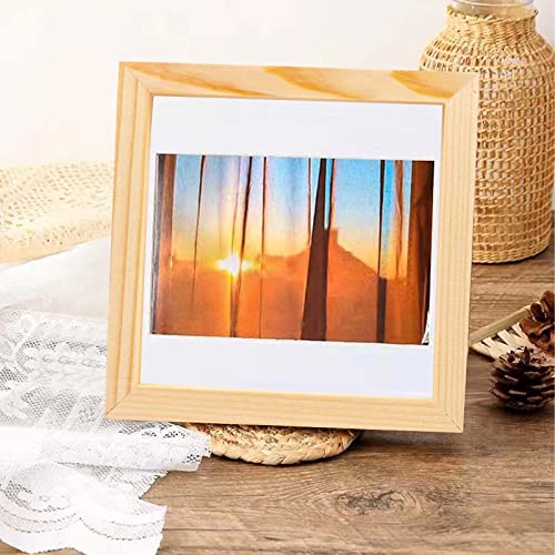 2PCS Wood Panel Board, 12 x 12 inch Unfinished Wood Canvas Square Wooden Panel Boards for Painting, Pouring, Arts Use with Oils, Acrylics PONGJA