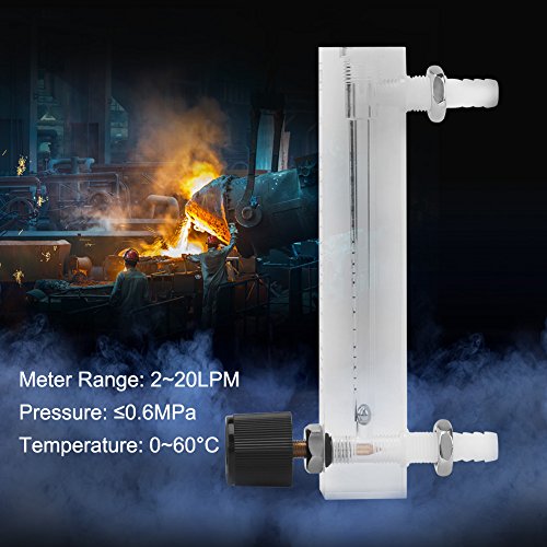 LZQ-7 Flowmeter 2-20LPM Acrylic Air Gas Flowmeter with Control Valve for Measuring Controlling Gas Flow Walfront