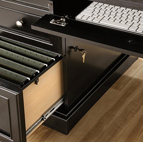 Sauder Palladia L-Desk, Wind Oak finish Sauder