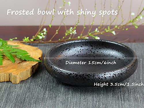 Japanese Ikebana Vase Kit, Flower Shallow Container Ceramics Ikebana Vase with 1.57inch Flower Frog and Floral Frog Floristry Kenzan Needle Eggone