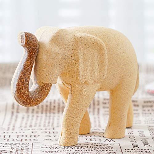EXCEART Painting Wooden Elephant Figurine Unfinished Wood Elephant Toy Paintable Animal Crafts Developmental Toy DIY Arts Crafts Supplies for Kids EXCEART