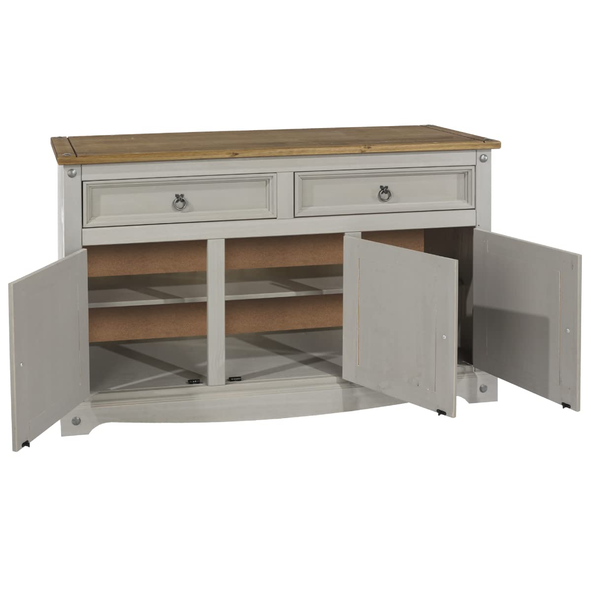 Furniture Dash Solid Wood Buffets & Sideboards 51.9" W, 16.9" D, 31.7" H - Kitchen Storage Cabinets, Bar and Liquor Cabinet, Kitchen Island with Furniture Dash
