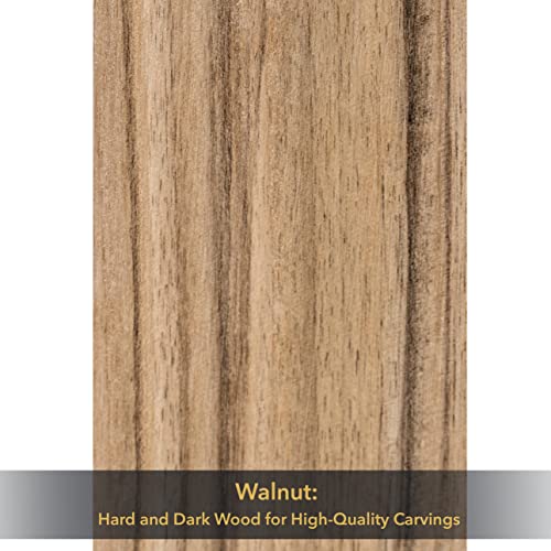 BeaverCraft BW10 Walnut Wood Carving Blocks Carving Wood Blocks Wood for Whittling Wooden Blocks for Crafts Whittling Wood Blocks Blank Cubes BeaverCraft