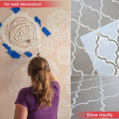 16 Pack 6 Mil Clear Mylar Stencil Sheets, 12" x 12" Blank Reusable Plastic Template Sheets for Cricut, Laser Cutting, Gyro-Cut Tool Template Material Sakola