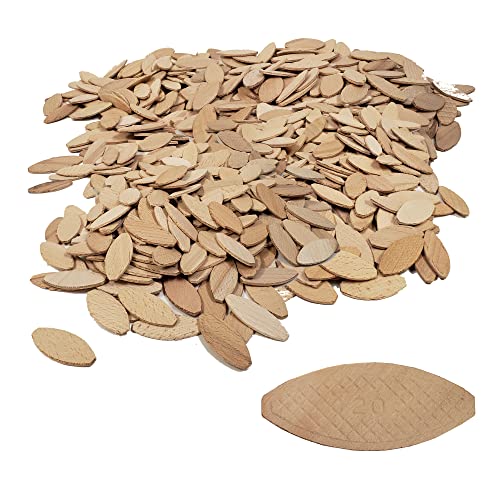 Milescraft 5436#20 Hardwood Biscuits (1000 pack) – For use in Wood Joining, Woodworking, and Crafting. Works with Standard Biscuit Joiners. – Size - WoodArtSupply
