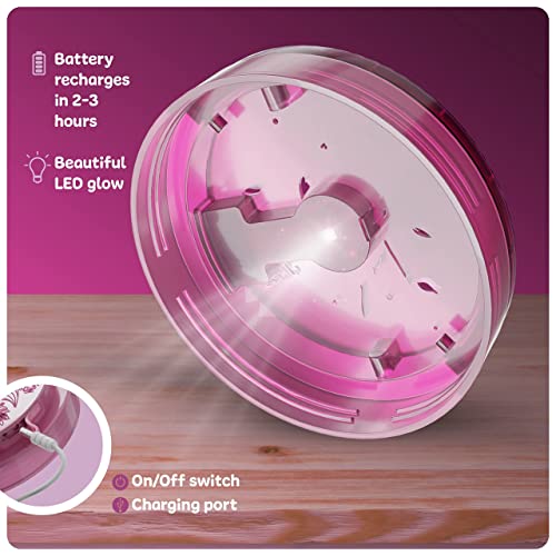 Light-Up Unicorn Terrarium Kit - Birthday Gifts for Kids - Best Toys & Activities Kits Presents - Arts & Crafts Stuff for Little Girls & Boys Age 4 5 Dan&Darci