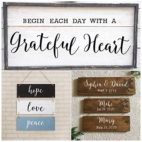 Letter Stencils for Painting on Wood - 42 Pack Large Alphabet Stencil Templates with Numbers and Signs, Reusable Letters and Numbers Stencils in 2 REOLAN