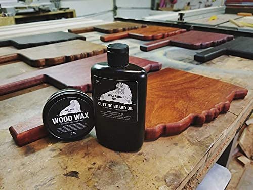 WALRUS OIL - Cutting Board Oil and Wood Wax Set. For Cutting Boards, Butcher Blocks, Wooden Spoons, and Bowls. 100% Food-Safe. Walrus Oil