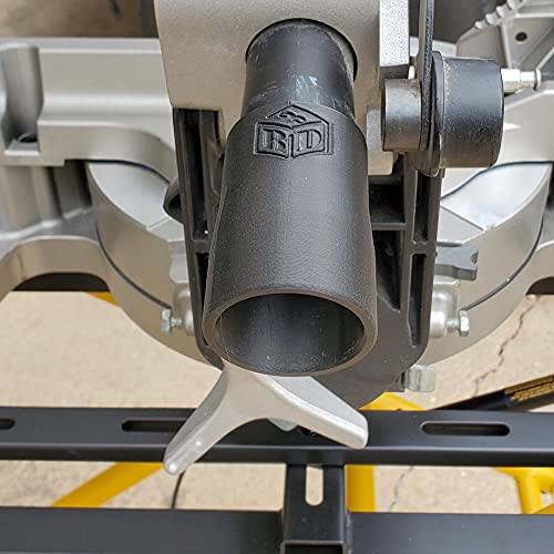 B3D Miter Saw Vacuum Adapter Dust Collection Chop Saw Construction Shop Vac Attachment, Black B3D