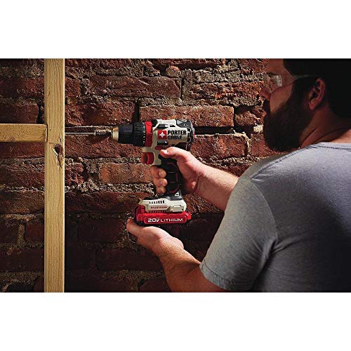 PORTER-CABLE 20V MAX* Cordless Drill / Driver Kit, 1/2-Inch (PCCK607LB) PORTER-CABLE