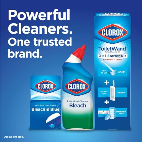 Clorox ToiletWand Disinfecting Refills, Disposable Wand Heads - 30 Count (Package May Vary) Clorox
