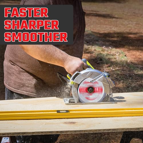 4-Pack 4-1/2 Inch 24T TCT Carbide Compact Circular Saw Blade Set with 3/8" Arbor, Assorted for Cutting Wood, Plastic and Composite Materials Fit Revvstark