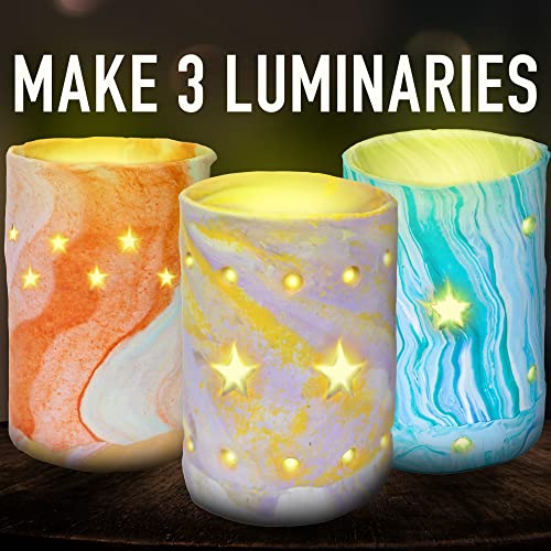 JOiFULi DIY Clay Luminaries Clay Craft Kit Gifts for Kids Girls and Boys Teens Ages 8 9 10 11 12 Years Old and Up JOiFULi