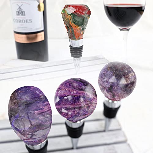 JOFAVIU 15 Pcs Resin Wine Bottle Stoppers Molds Set, Wine Stopper Silicone Molds for Epoxy Resin, Stopper Epoxy Resin Silicone Molds Set Kits (5 Jiofaviu
