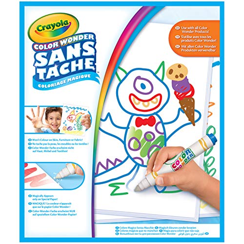 Crayola Color Wonder Mess Free Coloring, Blank Coloring 30 Pages, Gifts for Toddlers, Ages 3, 4, 5 Crayola
