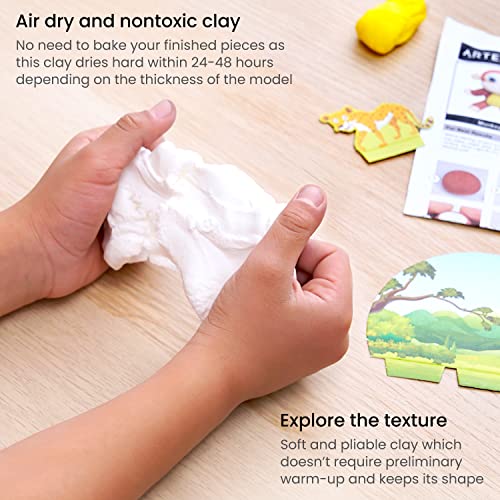 ARTEZA INC Clay KIT, Safari, 74 Pieces ARTEZA