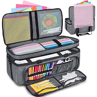 Carrying Case for Cricut Maker, Cricut Bag for Cricut Machine with Cover Compatible with Cricut Explore Air, Air 2, Maker, Maker 3, Organization and