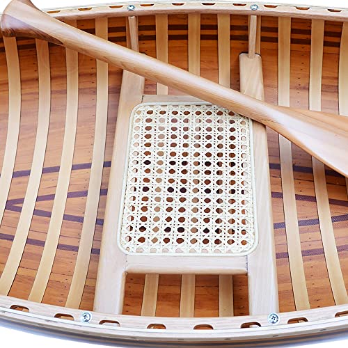 Old Modern Handicrafts Wooden Canoe with Matte Finish Old Modern Handicrafts