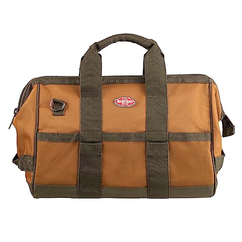 Bucket Boss Gatemouth 16 Tool Bag in Brown, 60016, 15 liters(Brown) Bucket Boss