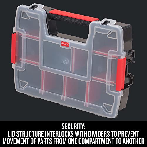 CRAFTSMAN Small Storage Organizer, 10 Compartment, Plastic (CMST14021) Craftsman