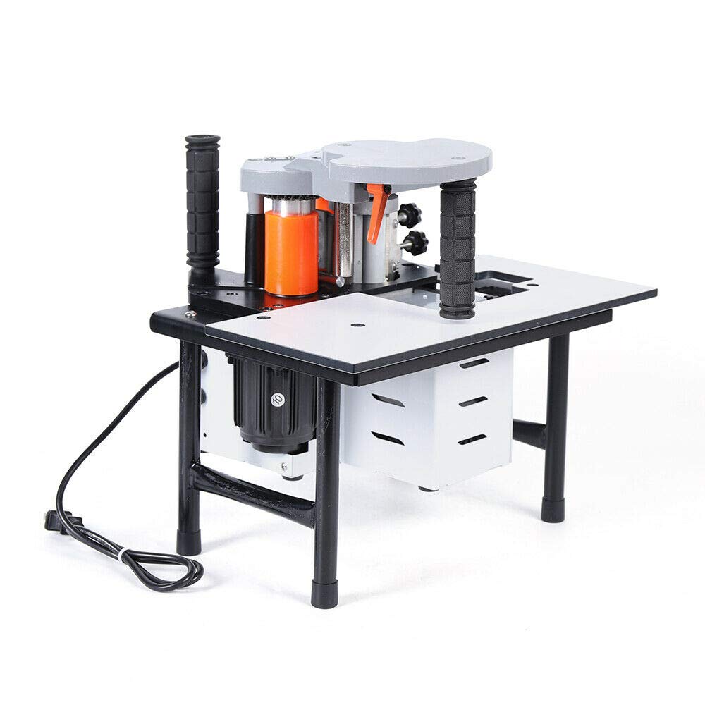 BoTaiDaHong Wood Edge Banding Machine 5 m/min Continuously Variable 765W 10-60mm 110V Portable Single Glue Woodworking Edge Banding Machine Edge BoTaiDaHong