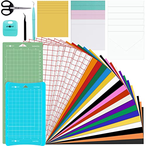 HTVRONT Accessories Bundle for Cricut Joy and Supplies Include Weeding Tools, Heat Transfer, Adhensive Vinyl Sheets for Starter Kit-38PCS HTVRONT