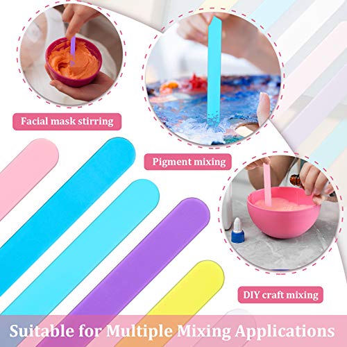 Stir Rod Sticks Reusable Epoxy Resin Mixing Sticks Stirring for Facial Mask Mixing and Application, Resin Tools Rods for DIY Crafts Epoxy Liquid Glue Patelai