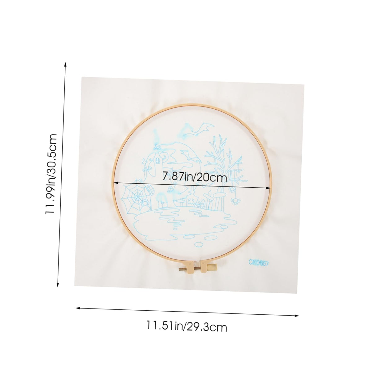 VILLCASE 1 Set Halloween Embroidery Funny Stitching Material Kits for Adults Cross Stitch Kits for Beginners Adults Cross Stitch Supplies Plastic VILLCASE