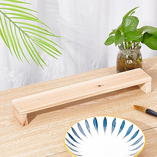 CHGCRAFT Wood Artist Leaning Bridge Hand and Wrist Leaning Bridge Hand Drawing Stand Wrist Rest Wood Bridge Tool for DIY Ceramic Clay Tools Antique CHGCRAFT