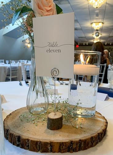 Wilson Wood Slice 4 Pack Basswood Round Rustic, Sanded Side, 9-12" Diameter, for Wedding Centerpiece, Babyshowers, DIY Projects, Table Chargers, Wilson