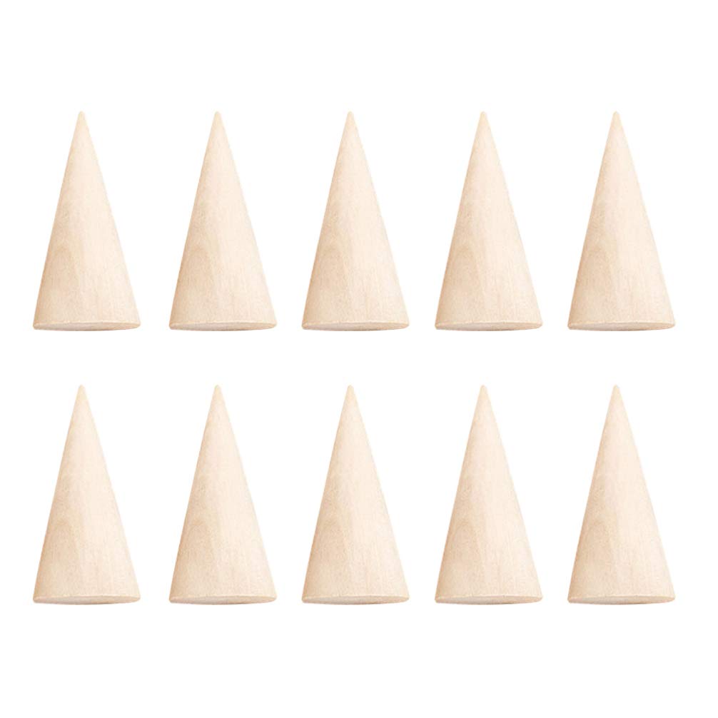 ARTIBETTER 10pcs Foam Cones for Crafts DIY Craft Cone Cone Unfinished Cone Ring Holder Handmade Rings Rack Ring Display Cone Wedding Ring Stand Cone ARTIBETTER