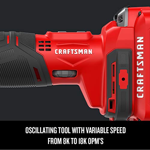 CRAFTSMAN V20* Oscillating Tool Cordless, Tool Only (CMCE500B) Craftsman