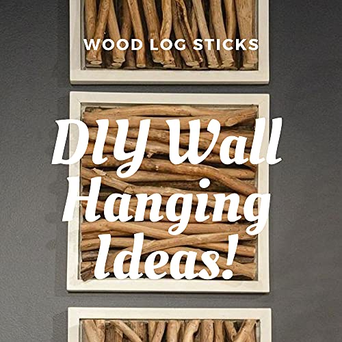 YPZAKA Unfinished Wood Sticks 7.8Inch Long 0.2-0.3Inch in Diameter Natural Wooden Sticks for Crafts Twigs Diftwood for DIY Crafts Christmas Ornaments YPZAKA