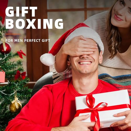 Zitahli Slim Wallet for Men Gifts 12 Card Slots ID Window With Money Clip Minimalist RFID Front Pocket Bifold Leather Small Thin Gift Box Dad Zitahli