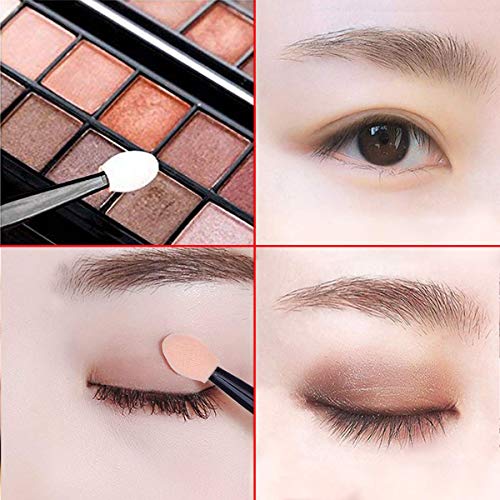 Akstore Disposable Dual Sides Eye Shadow Sponge Applicator Eyeshadow Brushes Makeup Brush (30PCS-Black) Akstore