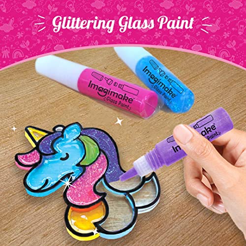 Imagimake Window Art Princess | Suncatcher Kit | Arts and Crafts for Kids Ages 6-8 | Girls Toys Age 6-8 | Unicorn Gifts for Girls Age 6-8 | 7 Year Imagimake