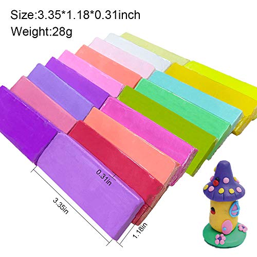 Tavolozza 60 Colors Polymer Clay Set, 1oz/Block Oven Bake with 19 Sculpting Clay Tools and 14 Kinds of Different Accessories, Non-Stick, Non-Toxic, Tavolozza Fine Arts