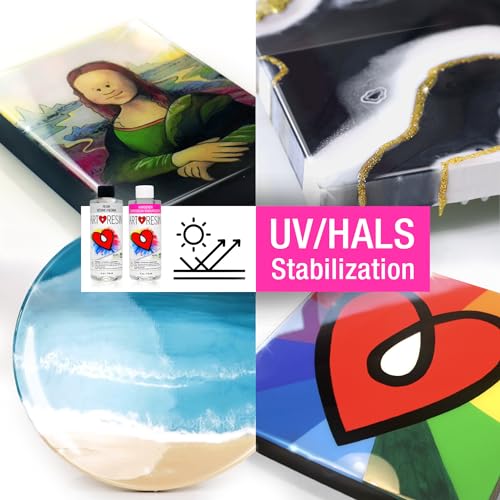 ArtResin - Epoxy Resin - Clear - Non-Toxic - 8 oz (4 oz Resin + 4 oz Hardener) (236 ml) ArtResin