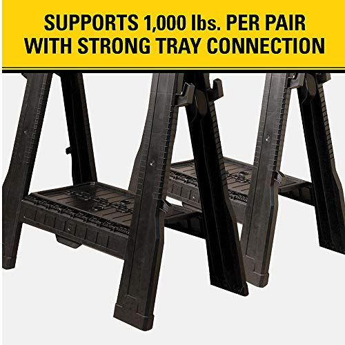 STANLEY Sawhorse, Folding, 2-Pack (060864R) Stanley