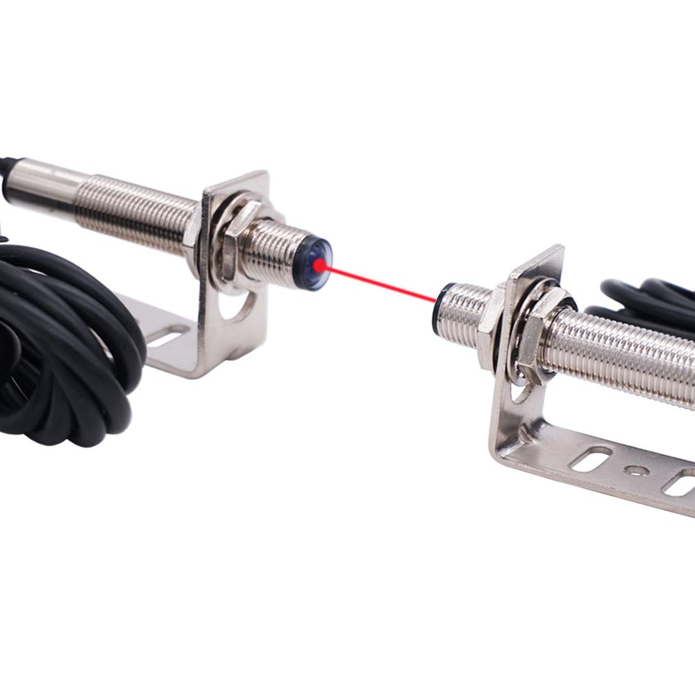 Taiss/1 Pair photoelectric Switch 0-20M Through-Beam Reflection Optical Photoelectric Beam Sensor NPN NO photoelectric Sensor Switch 6-36V Proximity Taiss